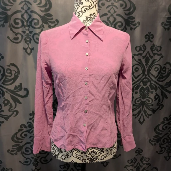 Vintage 80s/90s H&M (Hennes) 100% Silk Blouse - Picture 1 of 4